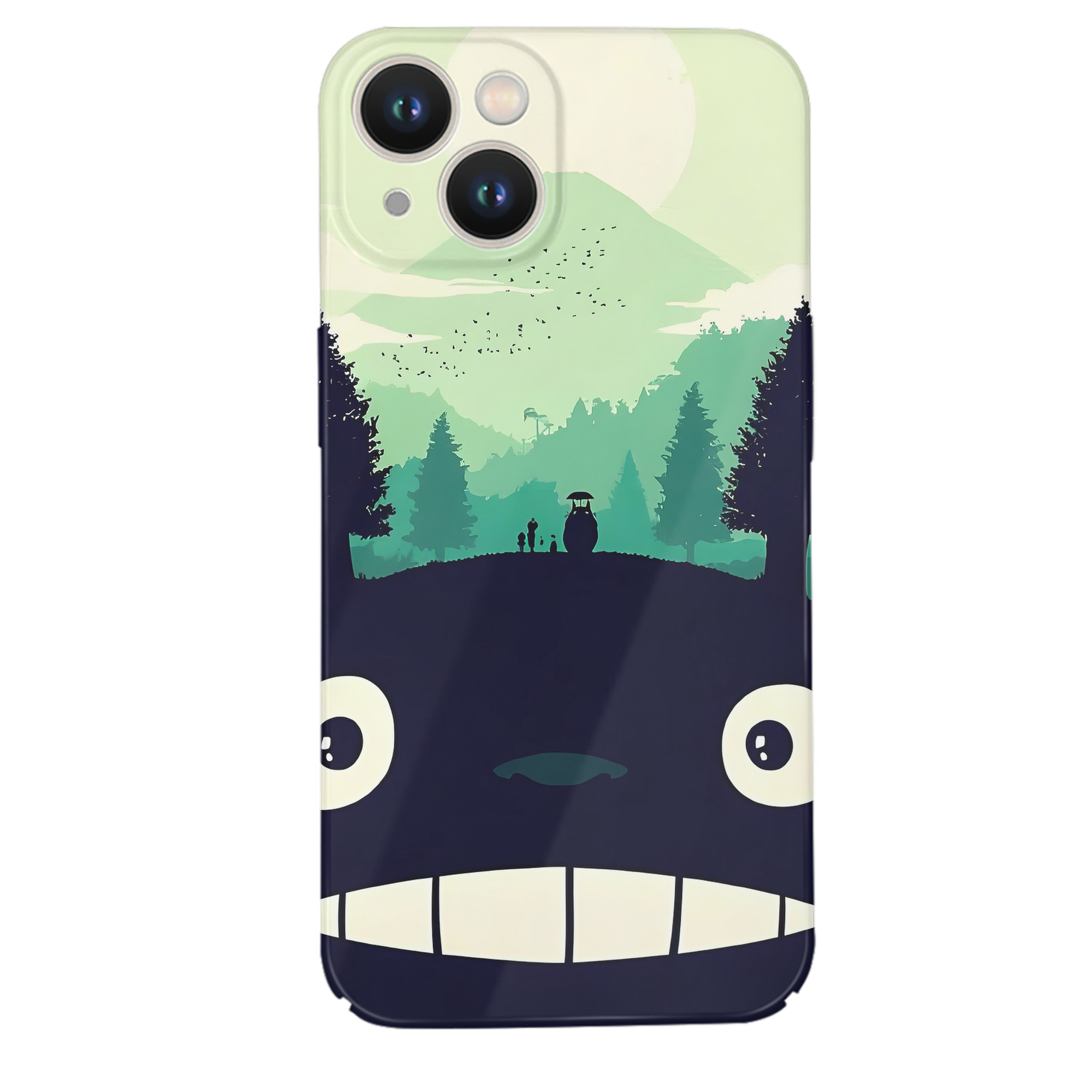 （画像用） となりのトトロ 草壁メイ 草壁サツキ My Neighbor Totoro Satsuki Kusakabe Mei Kusakabe 【iPhone 14シリーズ対応】ハードケース